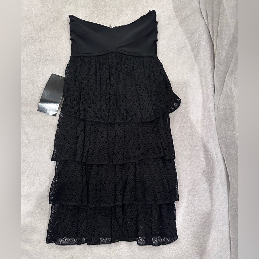 Women’s dress Bebe black size S ruffle tiered dress